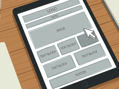 Gray placeholder boxes